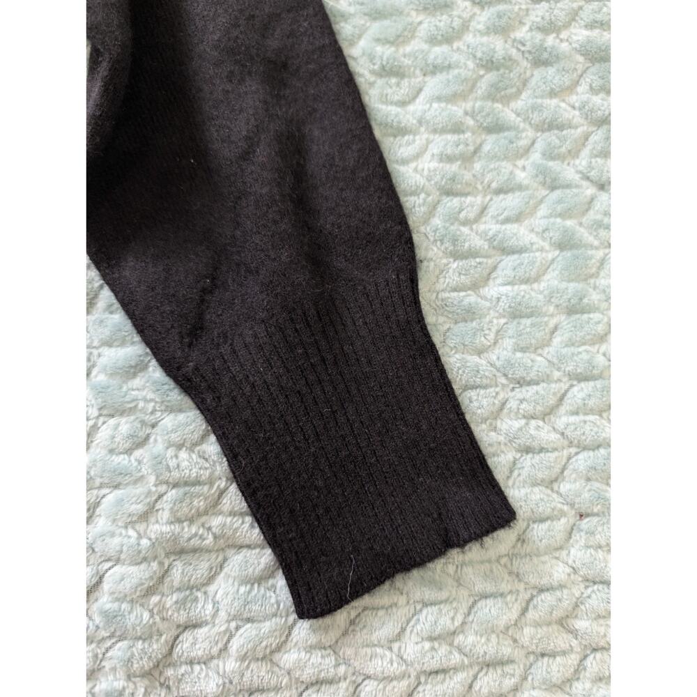EUC Lord & Taylor 100% Two Ply Cashmere Button Up Cardigan Sweater M Black - Picture 9 of 10